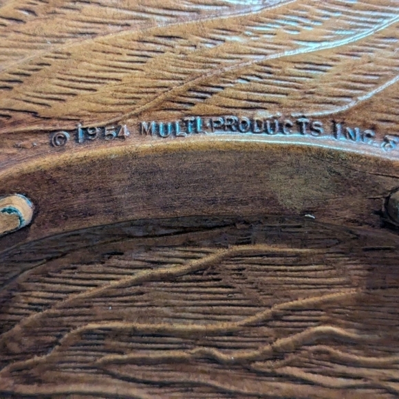 Vintage 1954 resin plate Give Us This Day Our Daily Bread - Picture 8 of 8